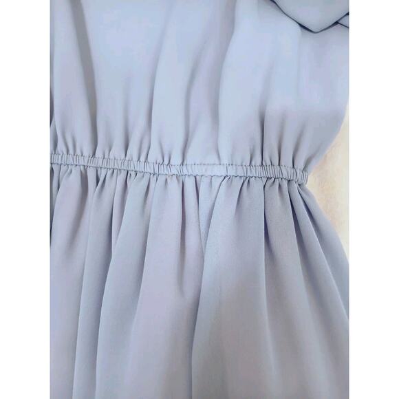 Vintage 60s Baby Blue Elegant Dress Sz 4P Church Lady Minimalist Modest Theatre - Picture 8 of 15